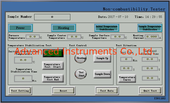 Non-Combustibility Tester EN ISO 1182; IMO FTPC Part 1; ASTM E2652